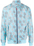 graphic-print bomber jacket